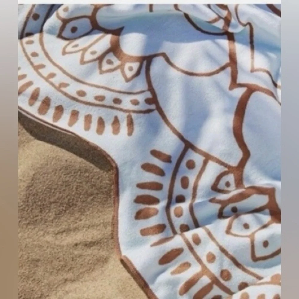 VIX Paula Hermanny Mandala Lotus Flower Wall Art Beach Body Towel #0215268